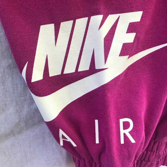 Nike Air Sweatpants Pink Fuchsia Joggers Zip Pockets With Logo Hang Tag Small - Picture 5 of 8